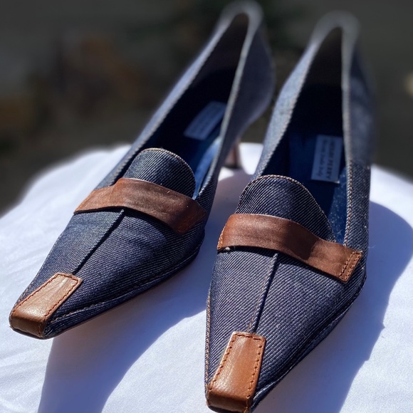 NW Lindsay Perry 🇮🇹 Made Pumps, Sz 37 or 7 - Picture 2 of 9